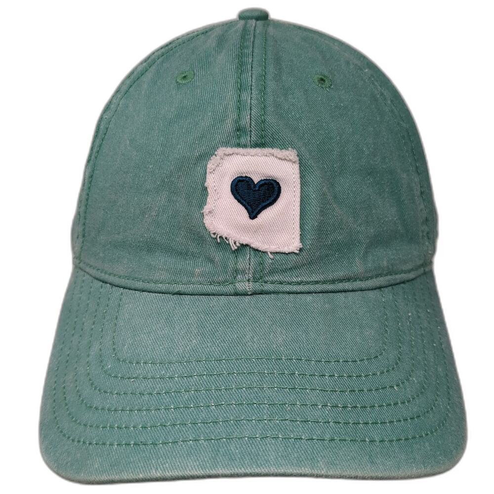 Home Free Baseball Cap Green Blue White One Size Heart Patch Arizona Slide Hat